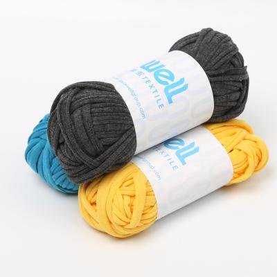 China Anti-pilling Environmental Protection T-shirt Super Soft Cotton Yarn With Good Skin Ribbon Yarn For Hand Knitting for sale