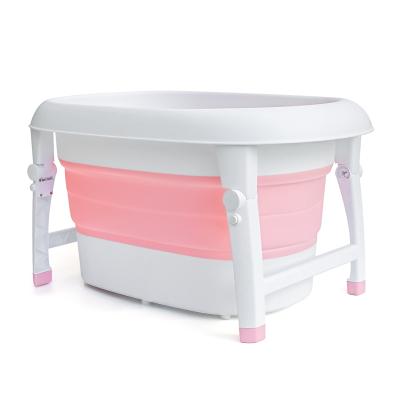 China Good Quality Sustainable Bathtub Plastic Baby Kids Bathtub With Seat for sale