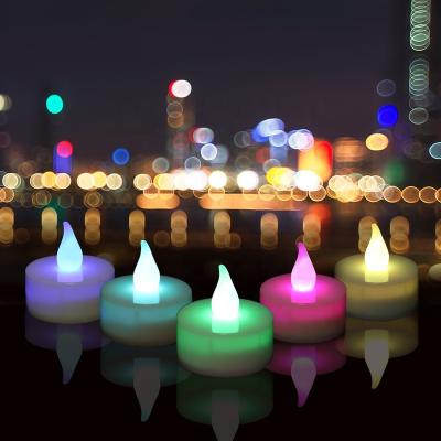 China Hot Sale LED Candle Tea Light Battery Operated Flameless LED Tea Lights On/Off Switch for sale