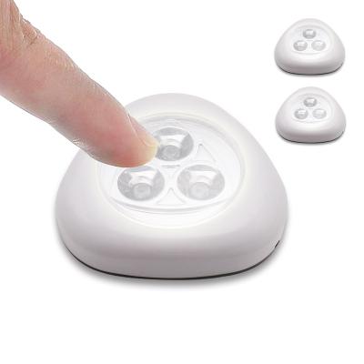 China Modern 3 LED Push Touch Click Light Quality ABS Battery Operated Plastic for sale