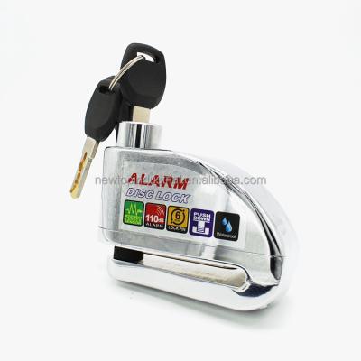 China Motorcycle or Bicycle Siren High Alarm Padlock 110 DB Lock Safe Alarm Siren Lock for sale