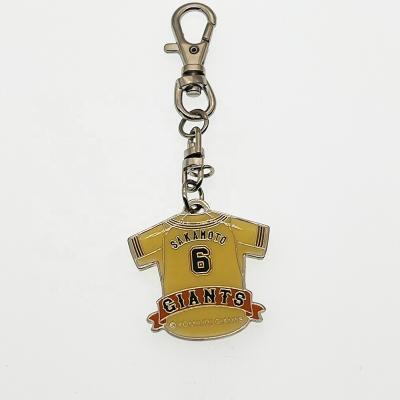 China Most popular type custom iron metal key chain cute T-shirts travel souvenirs iron key chain-EGL003 for sale