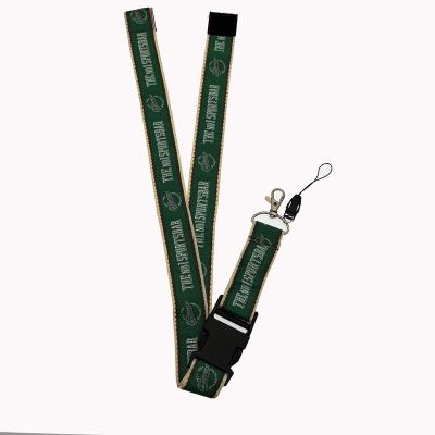 China Custom Polyester Woven Label Ribbons Cell Phone Ties Lanyard Key Chain Short Loop Ribbon Weaving Customized for sale