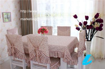 China Floral Print Cotton Table Sheet For Six Seater Dining Table, stylish tablecloths, for sale