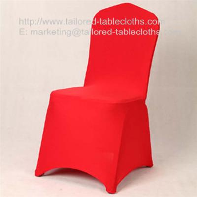 China Lycra spandex wedding banquet chair covers, colored stretch spandex banquet chair cover, for sale