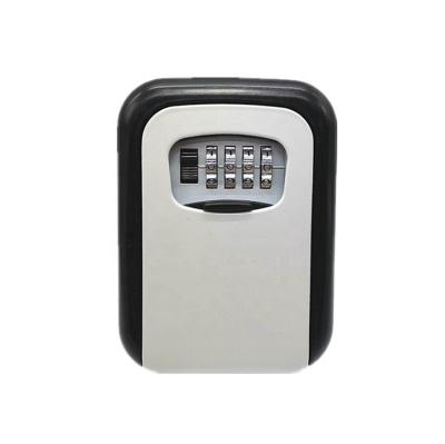 China Wall Mounted 4 Digit Box Key Lock Box Aluminum Alloy Key Storage Combination Box Security Key Safe Holder for sale