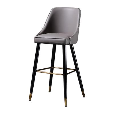 China Modern Gold Metal Bar Chair Velvet Bar Chair Super Comfortable High Bar Counter Stool Chair Modern With Armrest for sale