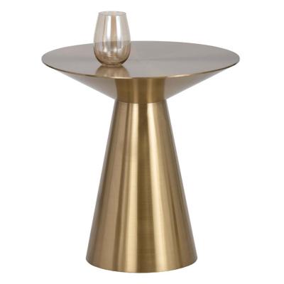 China High end and luxury modern style stainless steel living room side brass gold table for sale