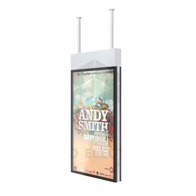 China Dual Side Screen High Brightness LCD Advertising Digital Signage Shop Restaurant Store Window Display for sale