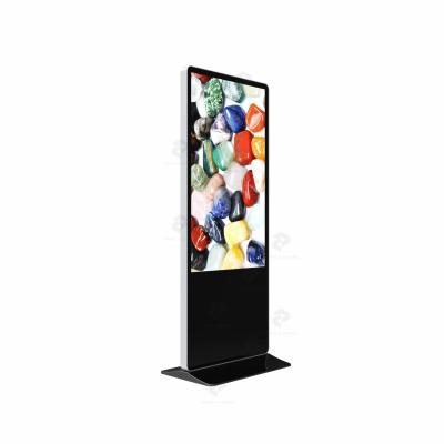 China Indoor Standard Indoor Floor Standing LCD Digital Signage Advertising Display Slim Design Touch Screen Kiosk for sale