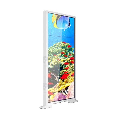 China Outdoor Outdoor LCD Multi Screen Digital Signage And Displays Video Wall Waterproof IP65 Advertising Players for sale