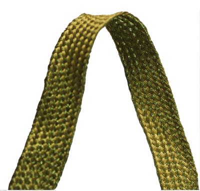 China High tenacity wide braided gold metallic ribbon for apparel for sale