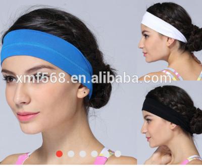 China Sporty Braid Headband Yoga High Elastic Headwrap With Silicon Sports Headband for sale