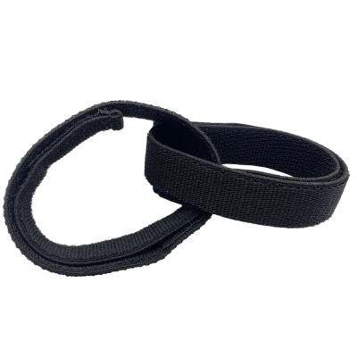 China Sustainable Reusable Soft Stretch Adjustable Nylon Elastic Cable Ties Hook And Loop Strap for sale