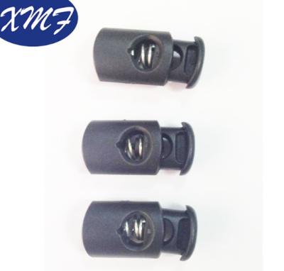 China Nickel free spring push button for garment, ABS plastic spring stopper, rope lock for bag for sale