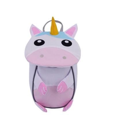 China Customized Other Logo Cute Cartoon Unicorn Animal Girls Toddler Backpack For 2-5 Years Old for sale