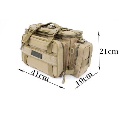 China Pro Leisure Travel Fishing Tackle Bag With 4 Trays Large Tray Bags Outdoor Fishing Tackle Storage Water Resistant Fishing Bag for sale