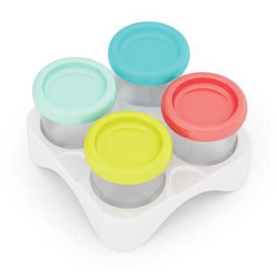 China Multifunctional Leak Proof 240ml/8oz BPA Free Baby Food Storage Containers Breast Mink Storage Plastic Cup for sale