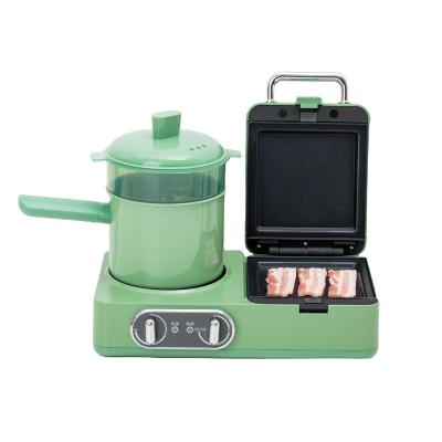 China Multifunction Adjustable Thermostat 3 In 1 Mini Sandwich Maker Breakfast Machine With Boiling Function for sale