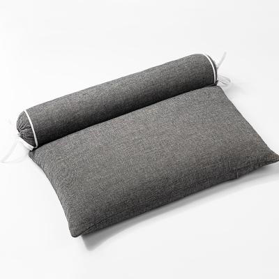 China Anti-Static Washable Bed Neck Orthopedic Pillows With Wearable Cotton Tile Cover for sale