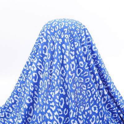 China Elasticity Imitation ITY Flame Retardant Comfy Crepe Knit Fabric Jersey 95% Polyester 5% Spandex PRINTED for sale