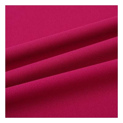 China RTS Polyester Stretch Anti-Static Twill Fabric Eco-friendly Dye Woven Fabric 110gsm For Dresses for sale