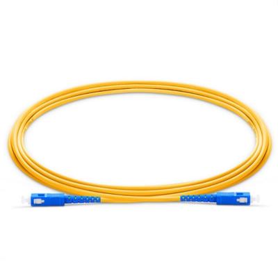 China FTTH System Manufacturer FTTH SC-SC G657a2 Single Mode Fiber Optic Cable Jumper Fiber Optic Patch Cord for sale