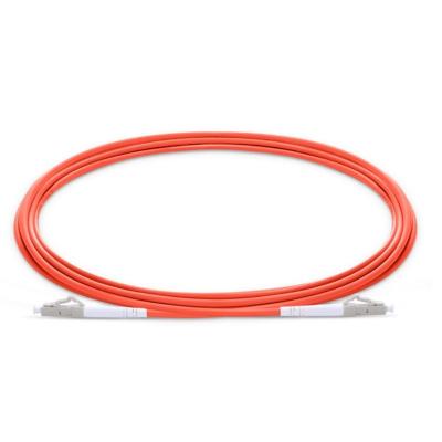 China FTTH 50/125 System Manufacturer FTTH LC Multimode Simplex Fiber Optic Cable Jumper Fiber Optic Patch Cord Orange for sale