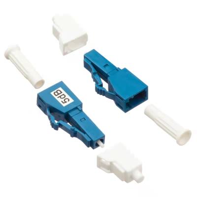 China FTTH FTTB FTTX Network Manufacturer FTTH LC UPC Fiber Optic Male To Female LC UPC Singlemode Fiber Optic Attenuator 5dB 10dB 15dB for sale