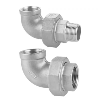 China Pipe Lines Connect For Sale High Quality 304/316 Unions Stainless Steel Custom Pipe Elbow Fittings for sale