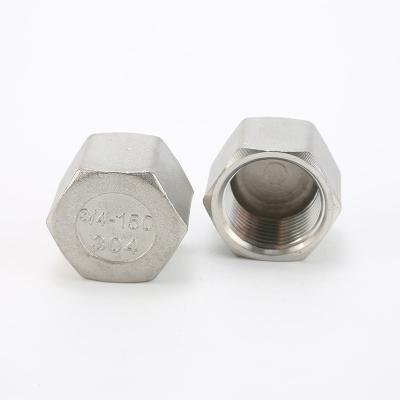 China SS Low-Profile Cover Nuts DIN 917 Hex Cap Nuts Equal for sale