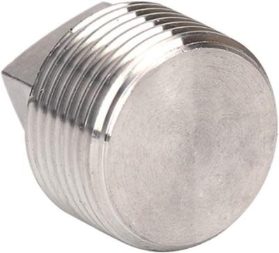 China 304 Stainless Steel Pipe Fitting, Solid Square Head Socket, 1/2