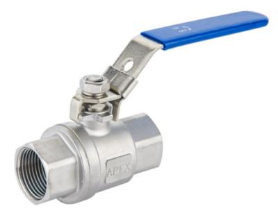 China Hose Lines Connect 304/316 Stainless Steel Female Thread 2 PC Ball Valve With Lock For Sale for sale