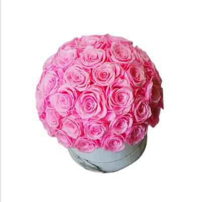 China Long Stem Rose In Box Eternal Roses Natural Contact RIB-0009 Professional Design In Box for sale