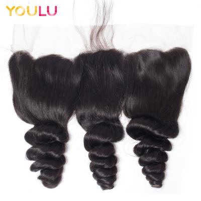 China Raw Indian Cambodian Thin Lace Front Transparent Brazilian Loose Wave 13x4 Kinky Curl Wig 18 inch headbands for sale