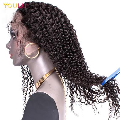 China Curly Human Hair Wigs Women's Hair Color Wigs 13x4 13x6 Cheap Virgin Brazilian Curly Lace Front Wigs Lace Frontal Wig With Baby Hair for sale