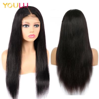 China Wholesale Cheap Human Hair Wigs Virgin Brazilian Straight Human Hair Wigs Cuticle Aligned Lace Closure Hair Wig for sale