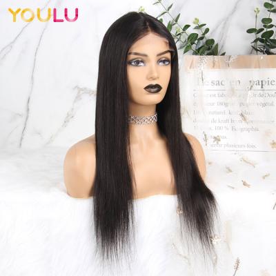 China 100% Density Virgin Brazilian Remy Human Hair Cheap T Part Wigs 12a 150 Lace Front Wigs With Baby Hair for sale