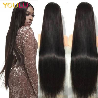 China Wholesale Price 30 Straight Wigs 32 36 38 40 Inch Hair Lace Long 4X4 Front Closure Wig for sale