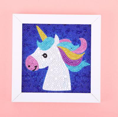 China Unicorn Full Diamond Frame Handmade Eco-friendly DIY Diamond Painting Intellectual Amazon Customizable Children for sale