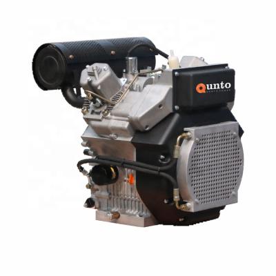 China Small Size Strong Power Diesel Engine, Electric Starting Diesel Engine, 2 Cylinder Diesel Engine for sale