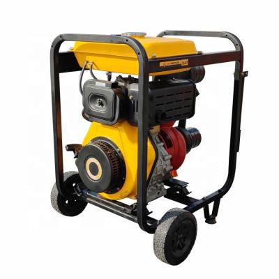 China High Efficiency Start High Pressure Electric Water Pump With Wheels And Handles Water Pump Set for sale