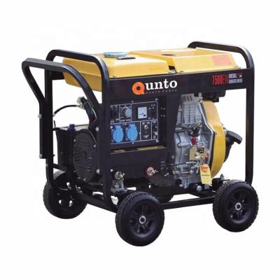 China High Quality Diesel Generator Welding Welder With Cheap Price QT7500EW for sale