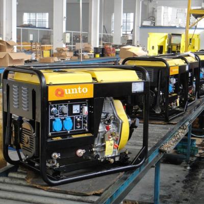 China Small Automatic Welding Machine Power Diesel Generator Welder QT7500EW for sale