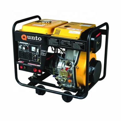 China Mini Untied Portable Generator Power Welder Generator Welding Machine QT7500EW for sale