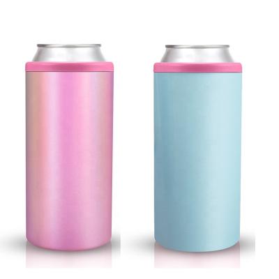 China New Arrival Viable 12oz Stainless Steel Slim Box Beer Can Double Wall Insulated Cooler Tumbler for sale