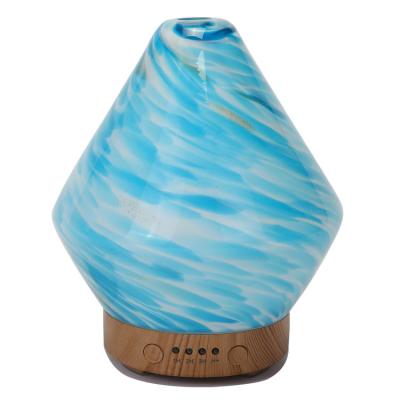 China Ultrasonic Oil Diffuser Humidifier Diffuser Home Glass Wooden Aroma Diffuser, Kids Cool Aromatherapy Mist 100ml Ultrasonic Oil Diffuser for sale