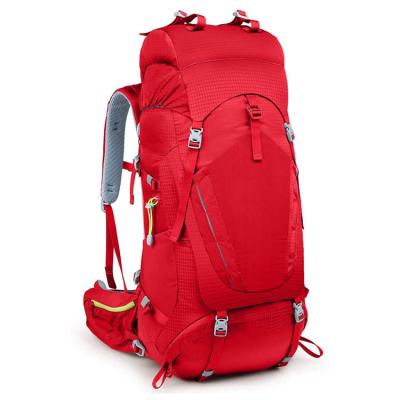 China 40L Mountaineering Waterproof Bag Internal Frame Backpack, Good Quality Women Fashionable Red Tactical Backpack for sale