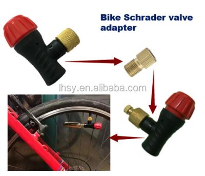 China Good Quality LHSY Portable Fast Small Planet Bike / Bicycle CO2 Inflator Red Head Only for sale