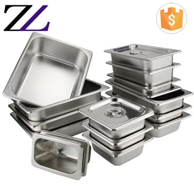 China Customized LOGO and Modern Wholesale Zhuolin Kitchen Accessories Used Equipment Food Warmer Stainless Steel GN Catering Pan for sale